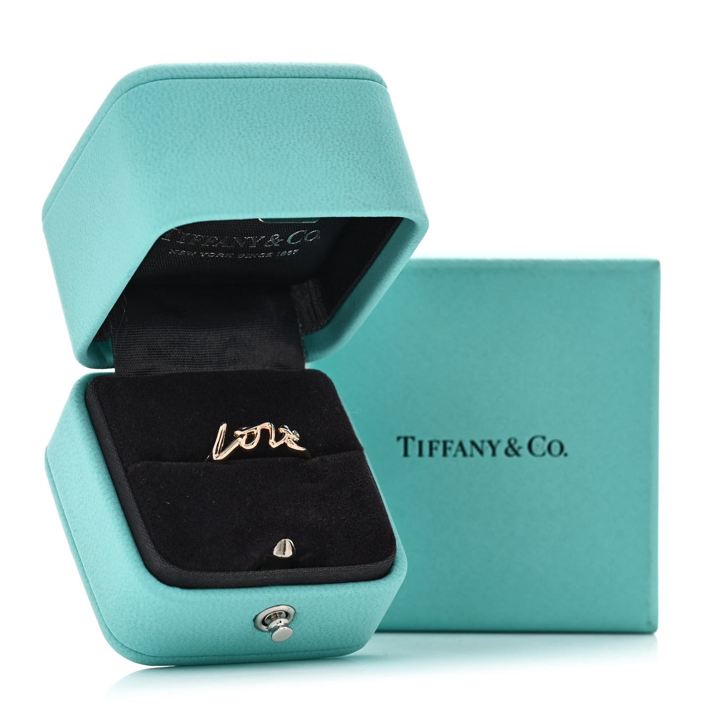18K Rose Gold Paloma's Graffiti Love Ring 50 5.5