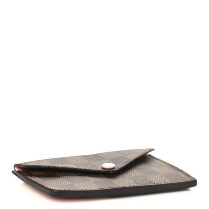 Louis Vuitton Damier Ebene Recto Verso Card Holder Rose Ballerine 4 of 7