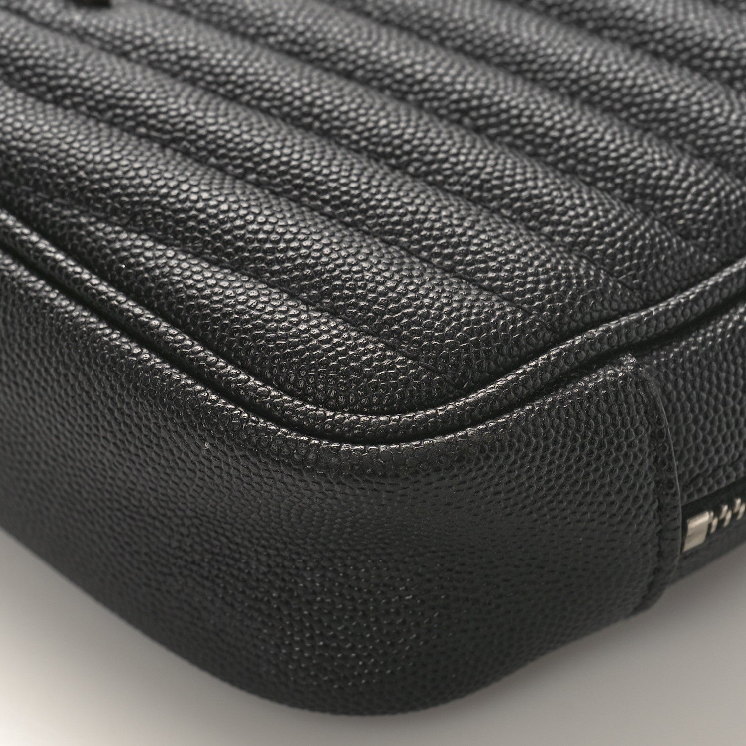 Saint Laurent Grain De Poudre Matelasse Monogram Mini Lou Camera Bag Black 8 of 8
