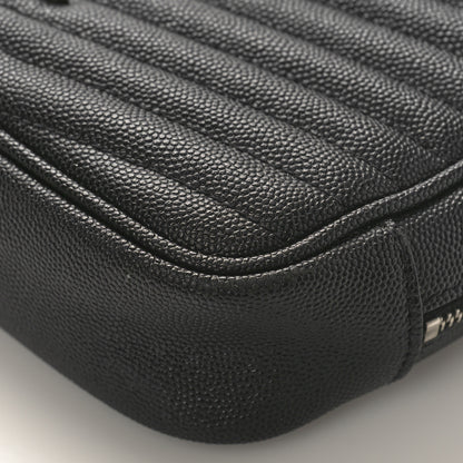 Saint Laurent Grain De Poudre Matelasse Monogram Mini Lou Camera Bag Black 8 of 8