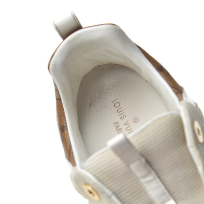 Louis Vuitton Suede Reverse Monogram Run Away Sneakers 37 White 24 of 24