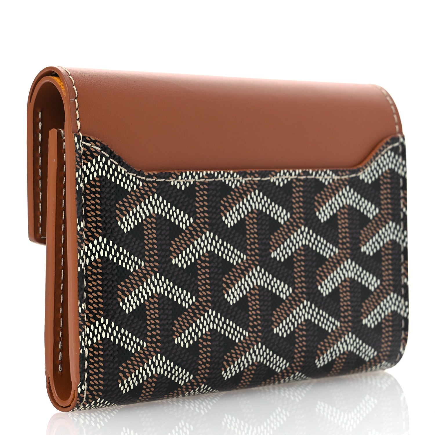 Goyard Goyardine Saint-Gabriel Compact Wallet Black Gold 3 of 11