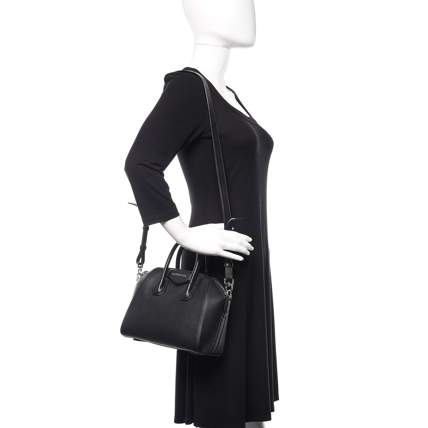 Sugar Goatskin Mini Antigona Black
