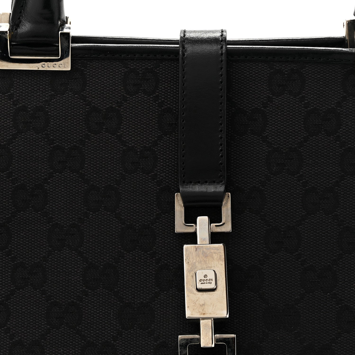 Gucci Monogram Bardot Bag Black Black 8 of 14