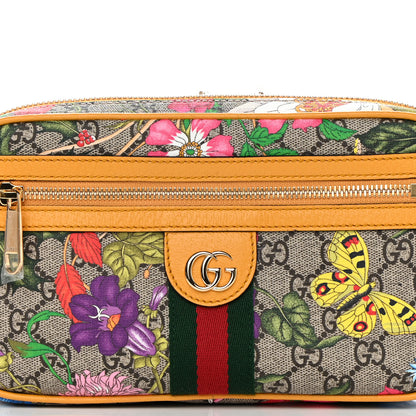 Gucci GG Supreme Monogram Flora Medium Ophidia Belt Bag Beige Multicolor Crop 8 of 10