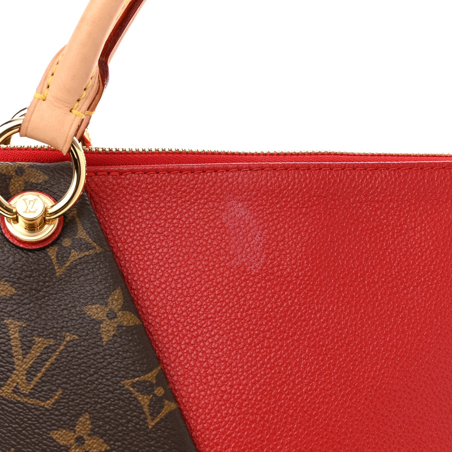 Monogram V Tote MM Cherry