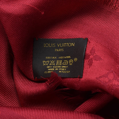 Louis Vuitton Silk Wool Monogram Shawl Pomme D'Amour 4 of 4
