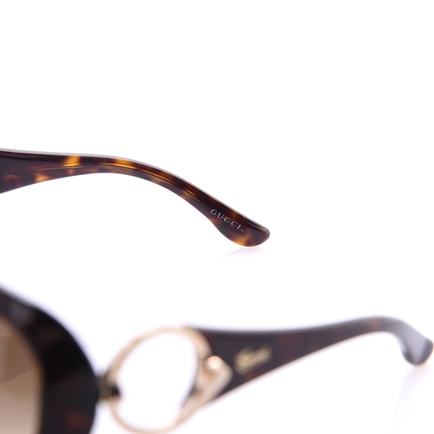Gucci Oval Sunglasses Tortoise 6 of 7