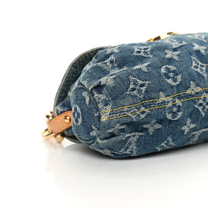 Louis Vuitton Monogram Denim Mini Pleaty Blue 9 of 12