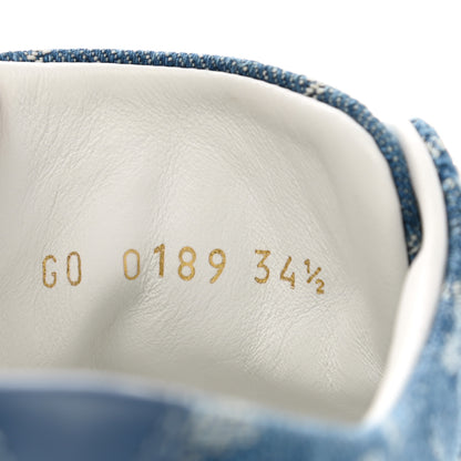 Louis Vuitton Denim Monogram Stellar Sneakers 34.5 Bleu Jeans Blue 8 of 8