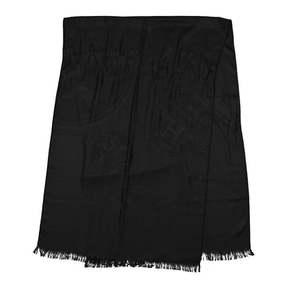 Hermes Cashmere Silk New Libris Confettis D'Ex Libris Stole Black 2 of 4