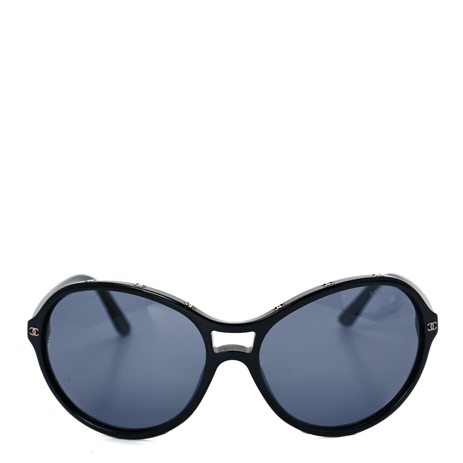 Chanel Acetate Round CC Sunglasses 5117 Black 2 of 6