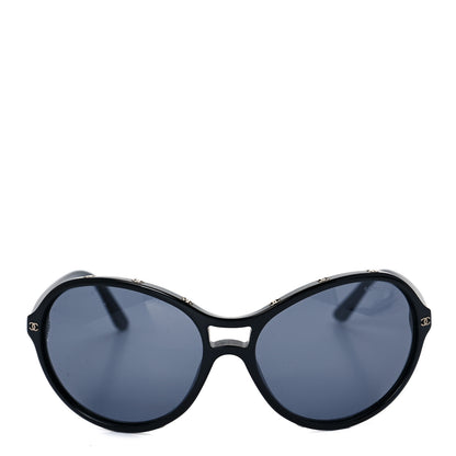 Chanel Acetate Round CC Sunglasses 5117 Black 2 of 6