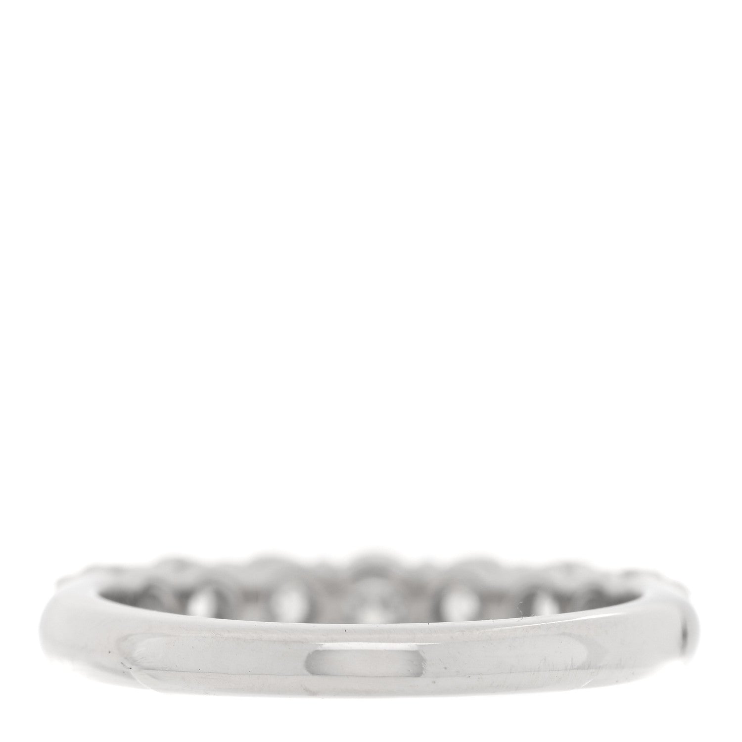 Tiffany Platinum Diamond .91ctw 3.5mm Embrace Band Ring 53 6.5 3 of 4
