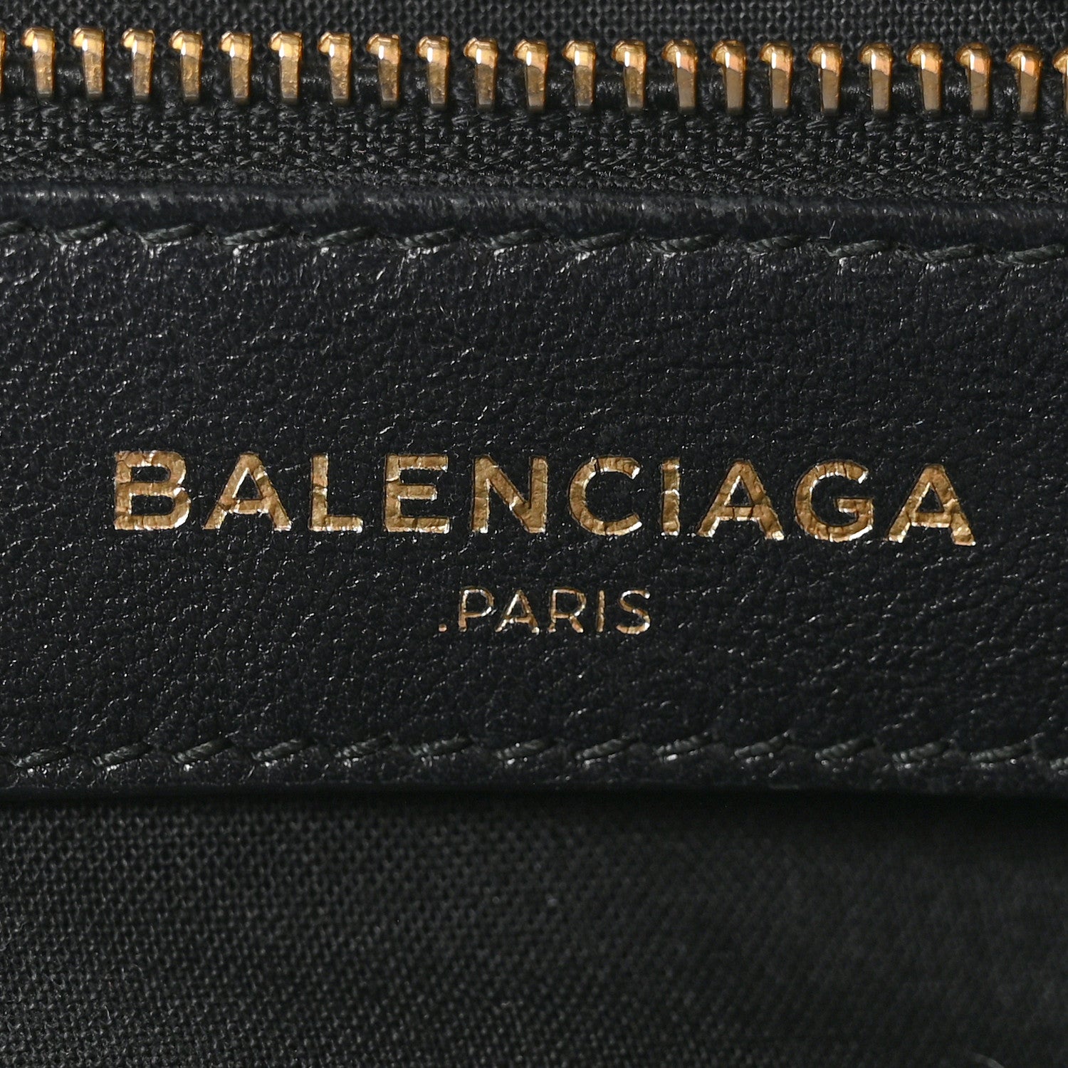 Balenciaga Chevre Gold Metallic Edge Hardware City Black 7 of 11
