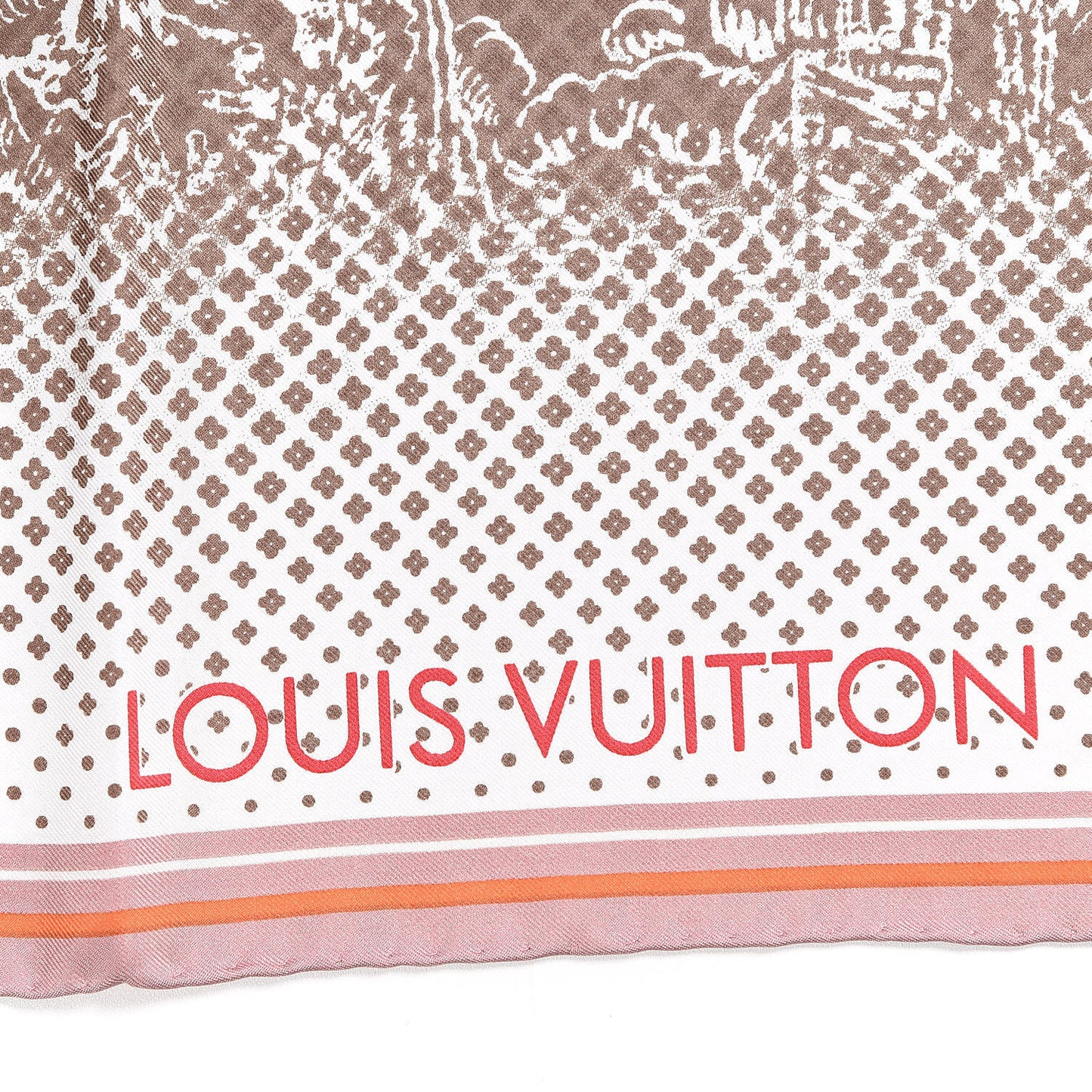 Silk LV Comics Square Scarf