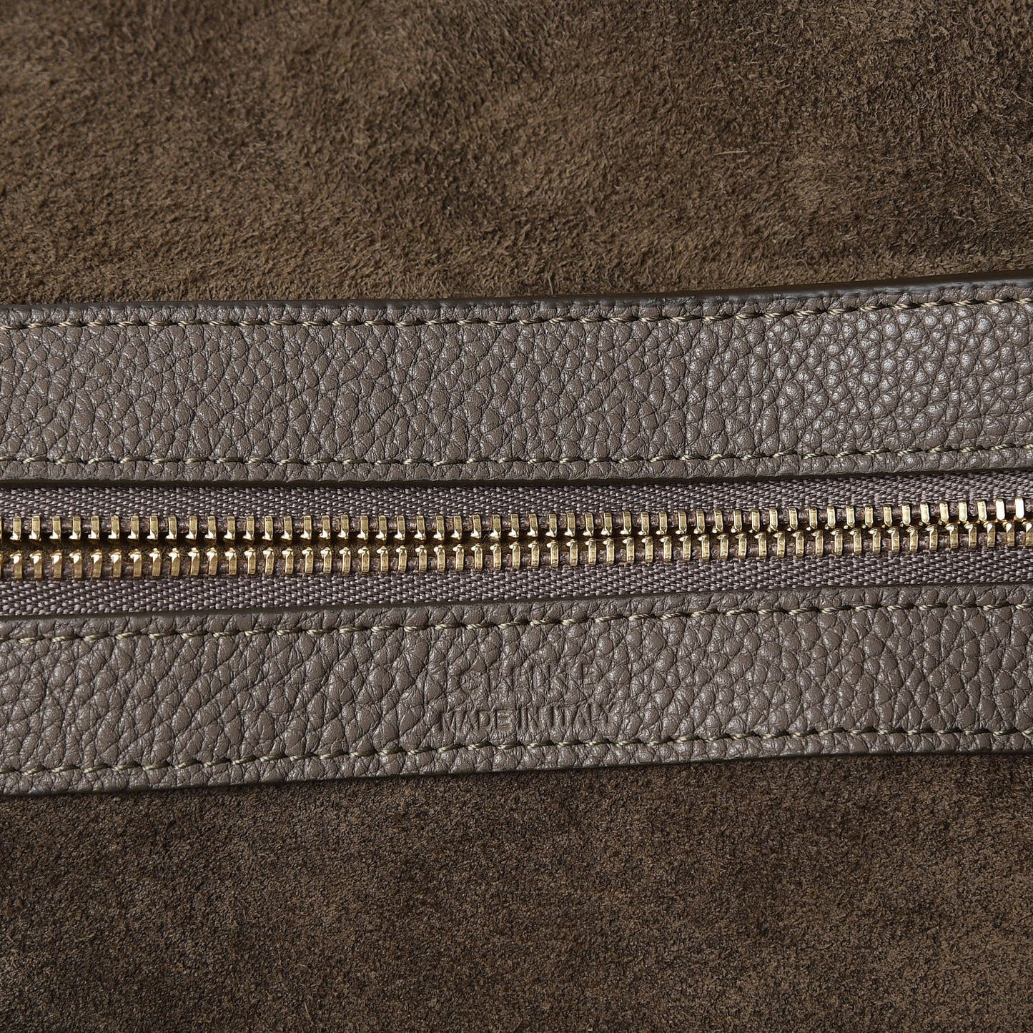 Soft Grained Calfskin Small Belt Cabas Phantom Taupe
