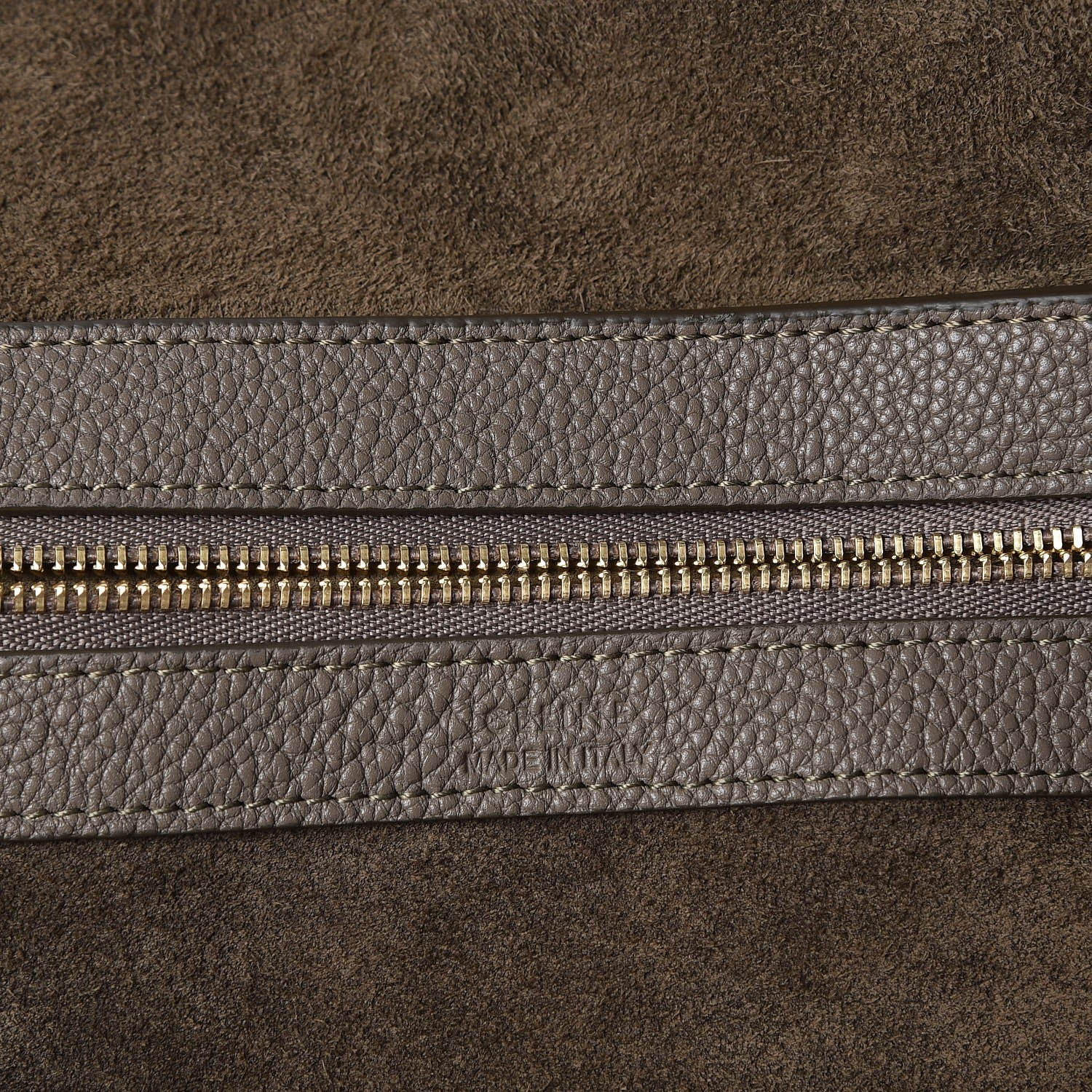 Celine Soft Grained Calfskin Small Belt Cabas Phantom Taupe 6 of 8