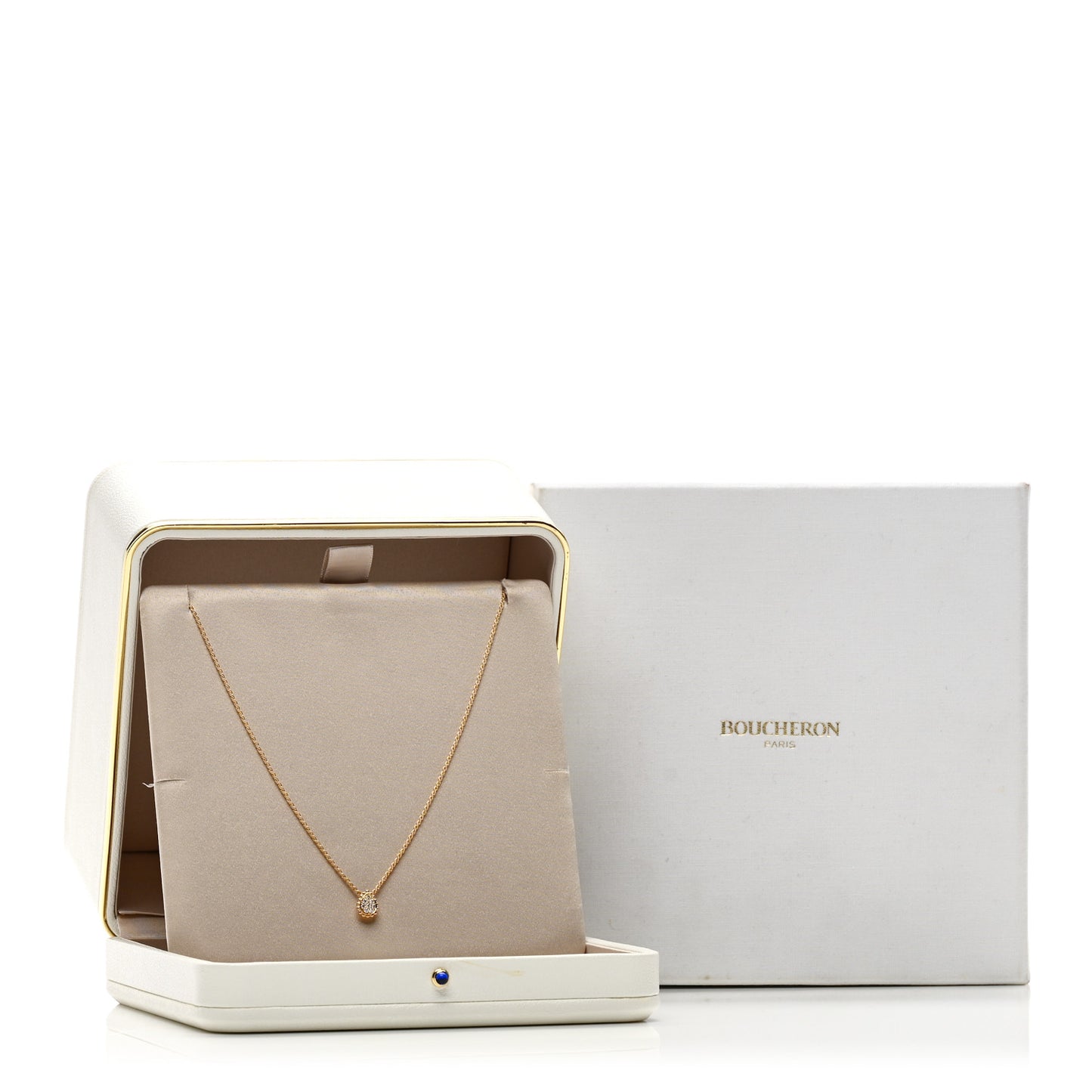 18K Yellow Gold Diamond XS Serpent Boheme Necklace