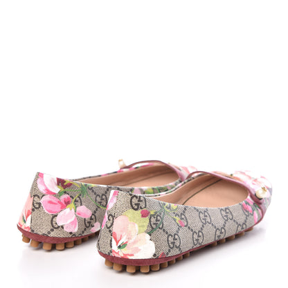 Gucci GG Supreme Monogram Blooms Ballet Flats 35 Beige Multicolor Dry Rose 4 of 8