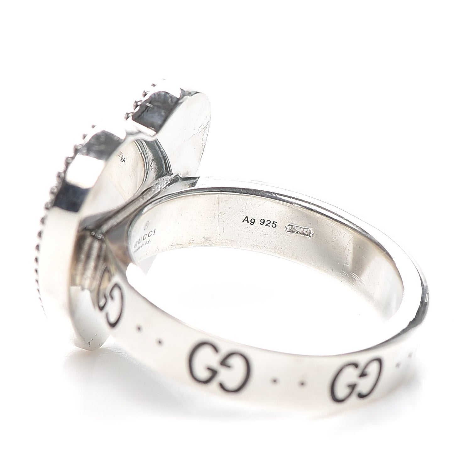 Sterling Silver Heart 25 Ring 61 9.5