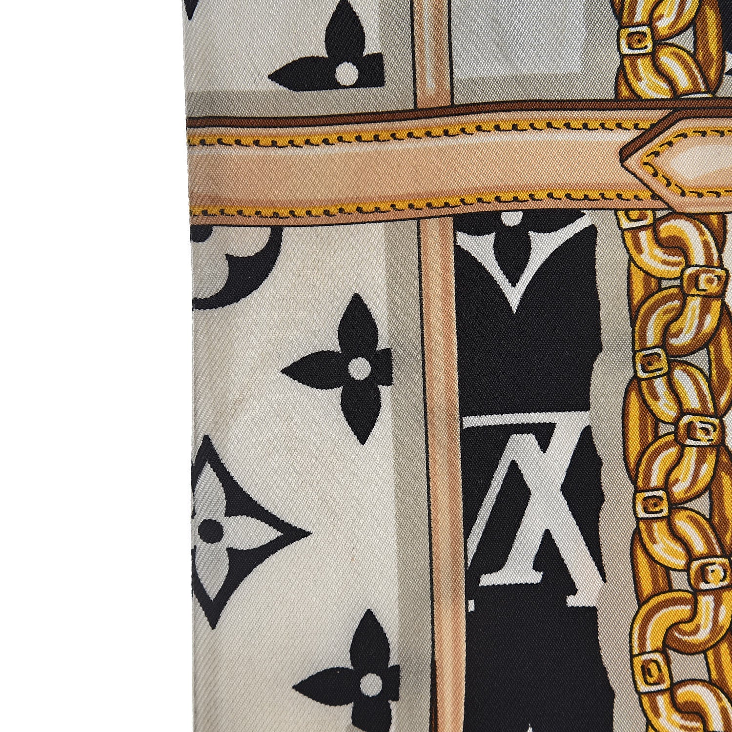 Louis Vuitton Silk Monogram Confidential Bandeau Black 8 of 11