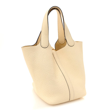 Hermes Taurillon Clemence Picotin Lock 18 PM Nata 3 of 9