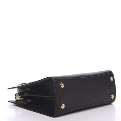 Burberry Grainy Calfskin Mini Title Bag Black 3 of 7