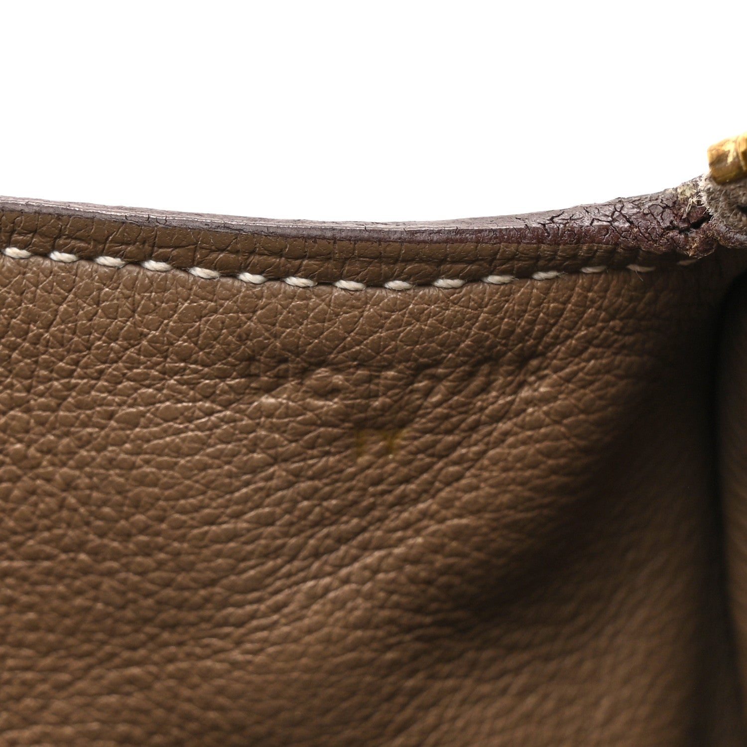 Hermes Taurillon Clemence Mini Lindy 20 Etoupe 7 of 15