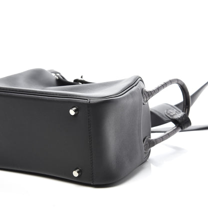 Hermes Shiny Alligator Swift Touch Mini Lindy 20 Black 6 of 9