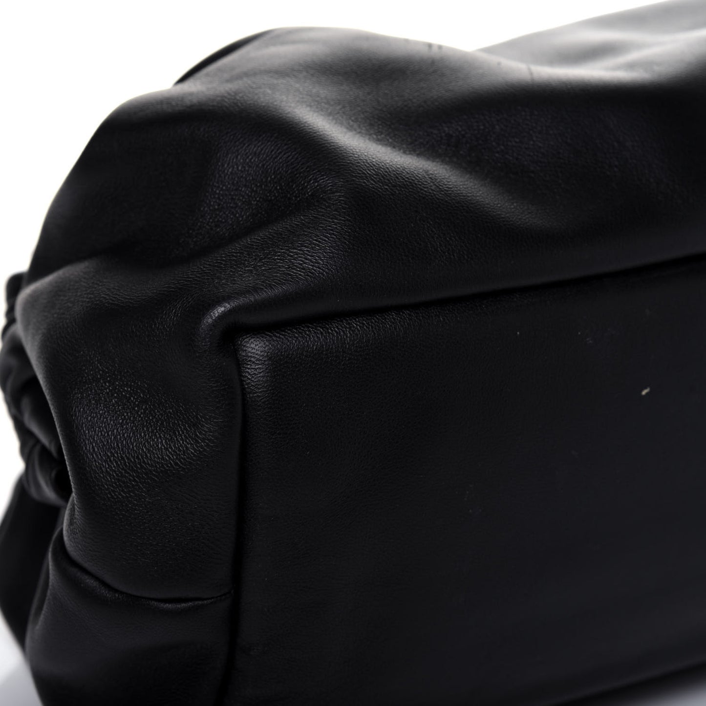 Lambskin Cloud Clutch Black Flamma