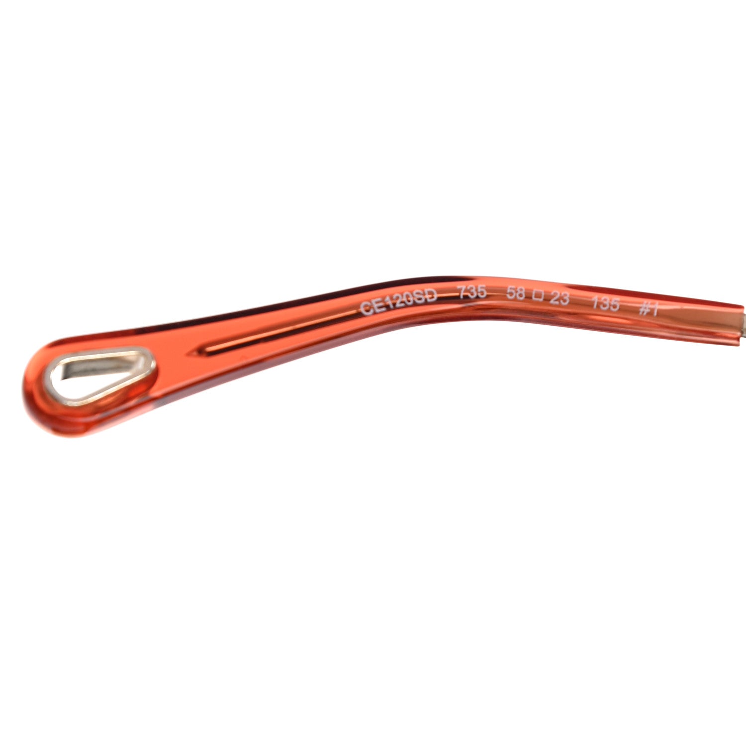 Chloe Oversized Round Carlina Sunglasses CE120S Orange 5 of 7