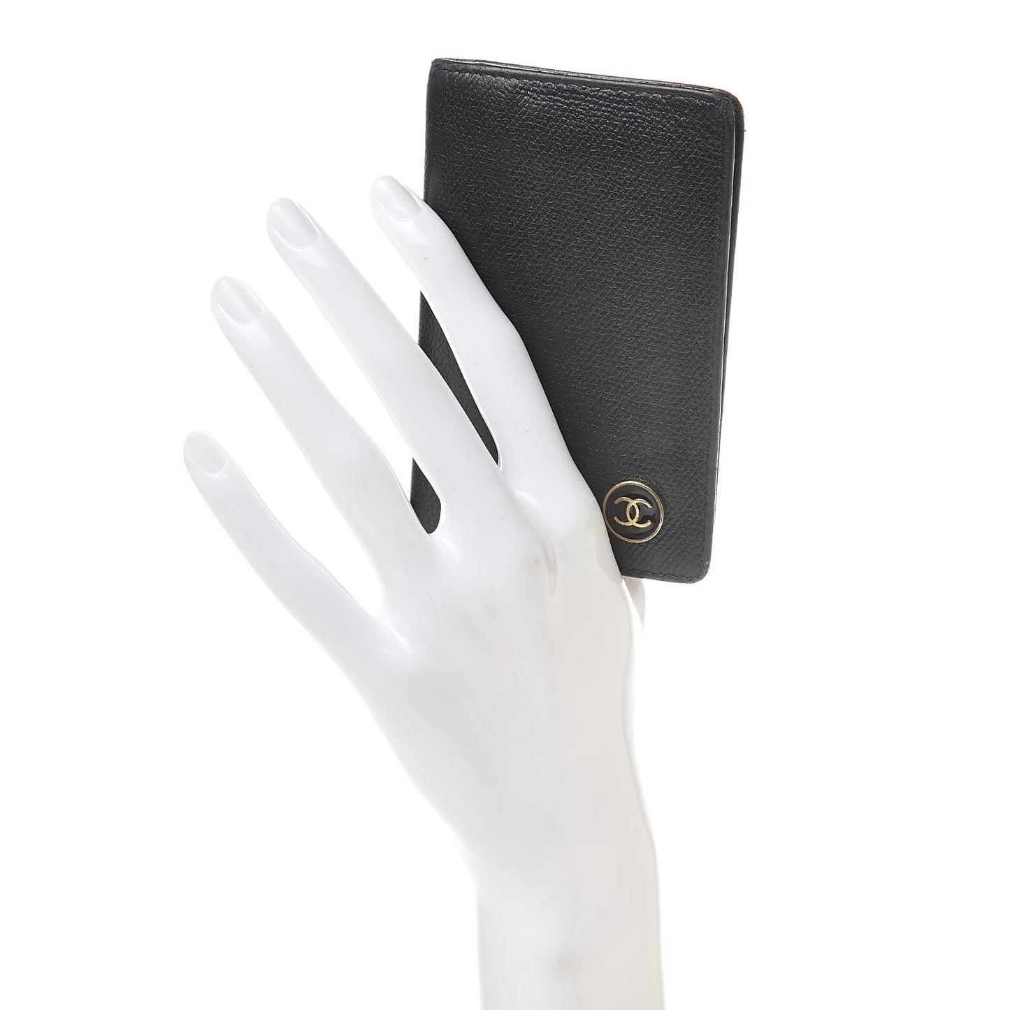 Calfskin Card Holder Wallet Black