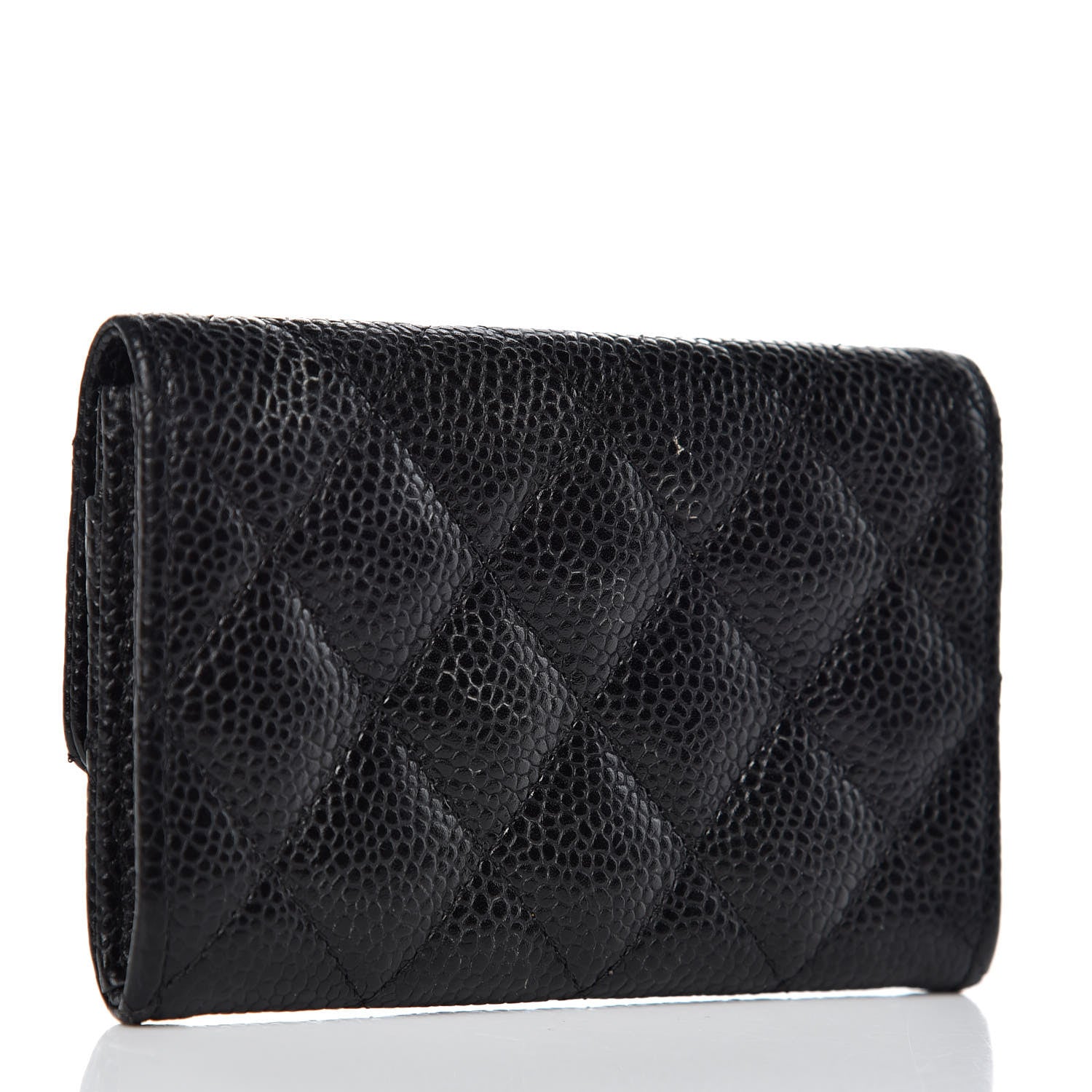 Chanel Caviar Quilted Flap Card Holder Black 3 of 11