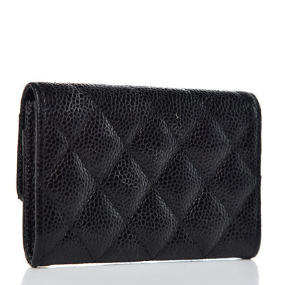 Chanel Caviar Quilted Flap Card Holder Black 3 of 11