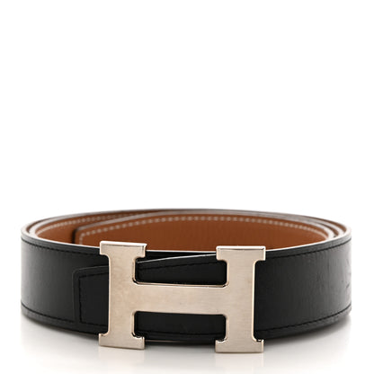 Hermes Box Togo 32mm H Belt 90 36 Black Gold 2 of 9