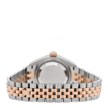 Rolex Stainless Steel 18K Everose Gold Diamond 28mm Oyster Perpetual Datejust Watch Chocolate 279171 3 of 5