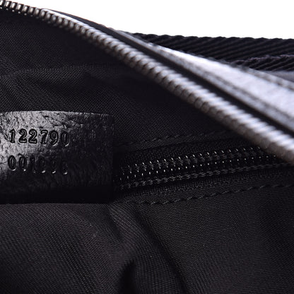 Gucci Monogram Medium Half Moon Hobo Black 7 of 10