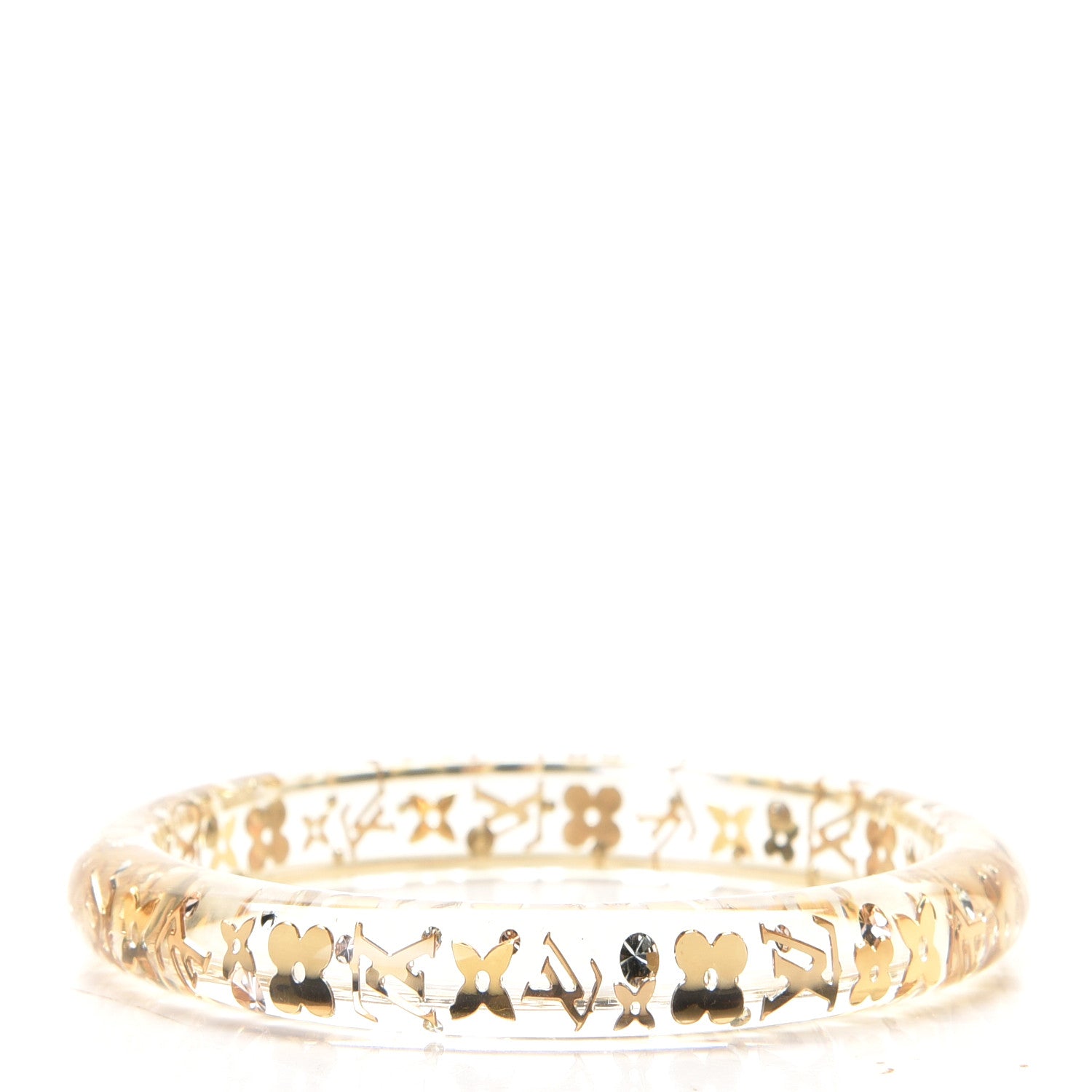 Louis Vuitton Resin Swarovski Medium Inclusion Bracelet PM Transparent 1 of 4