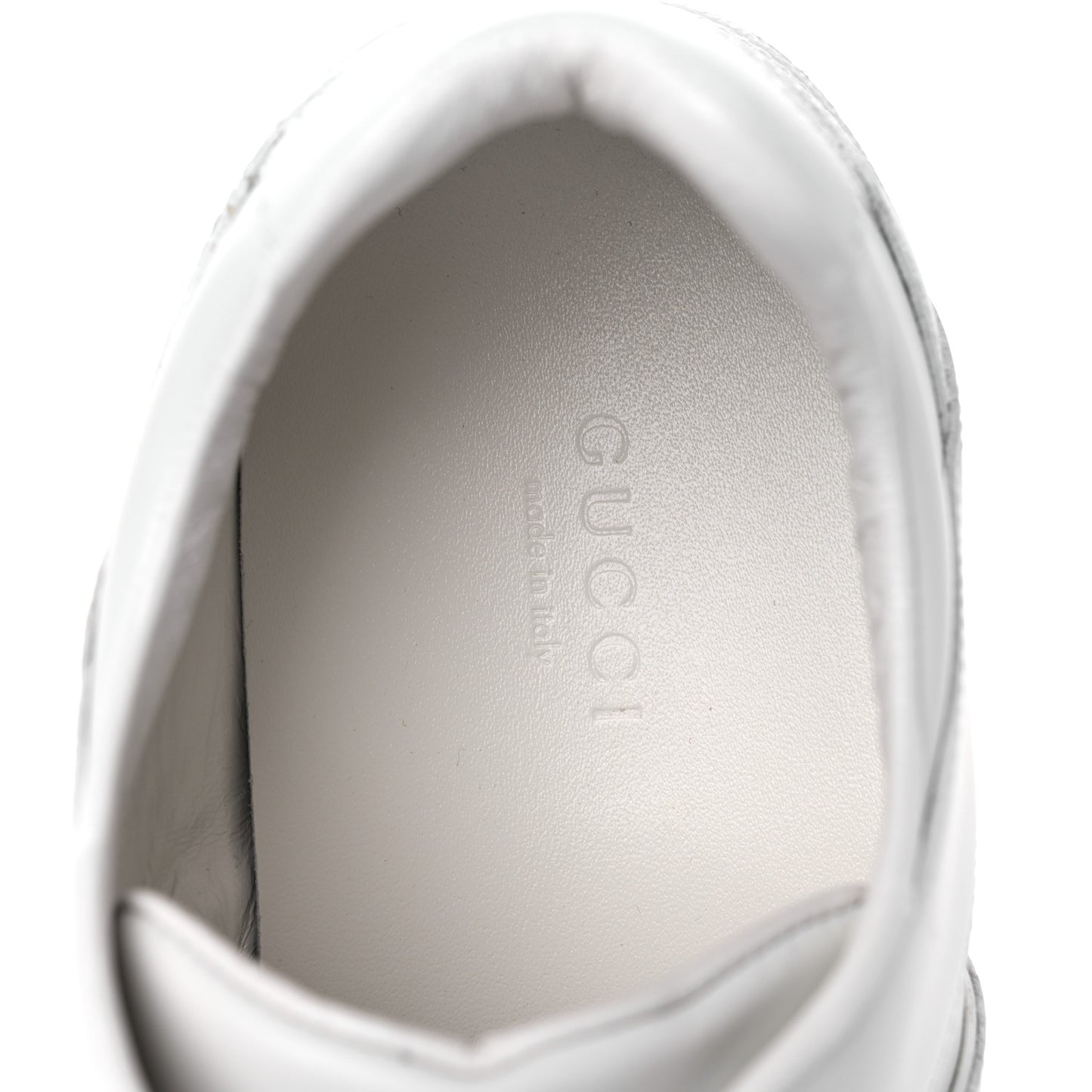Calfskin Womens Interlocking G Sneakers 38 White
