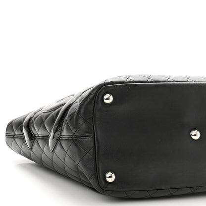 Chanel Calfskin Quilted Large Cambon Tote Black 9 of 10