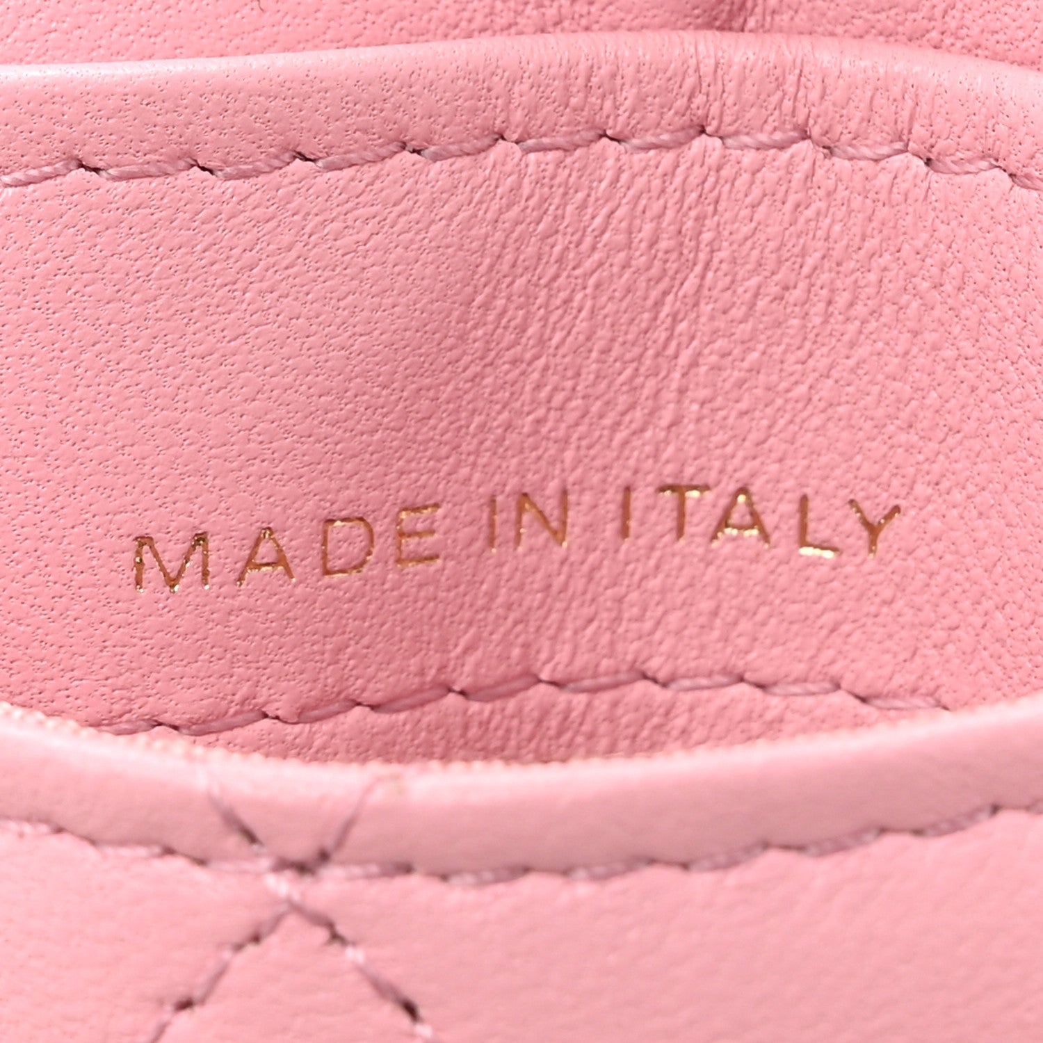 Chanel Lambskin Quilted Chanel Card Holder On Chain Pink 7 of 12