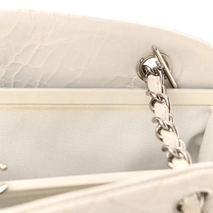 Chanel Glazed Calfskin Quilted Medium Just Mademoiselle Bowling Bag White 12 of 19