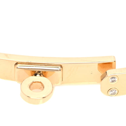 Hermes 18K Yellow Gold Diamond PM Kelly Chaine Bracelet XS 3 of 4