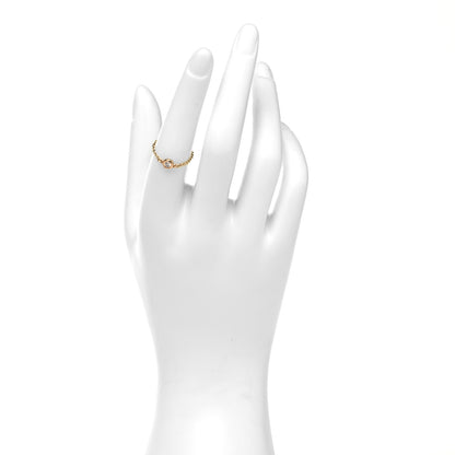 Tiffany 18K Rose Gold Diamond .07ct Elsa Peretti Diamonds By The Yard Ring 51 5.75 2 of 4