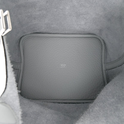 Hermes Taurillon Clemence Picotin Lock 22 MM Bleu Pale 5 of 11