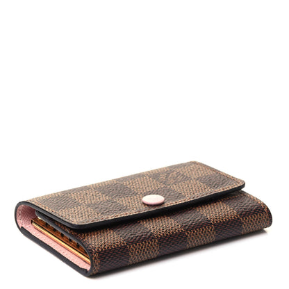 Louis Vuitton Damier Ebene Multicles 6 Key Holder Rose Ballerine 3 of 4