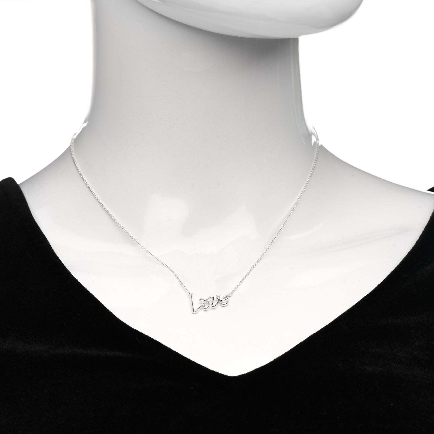 Sterling Silver Paloma Picasso Graffiti Love Pendant Necklace