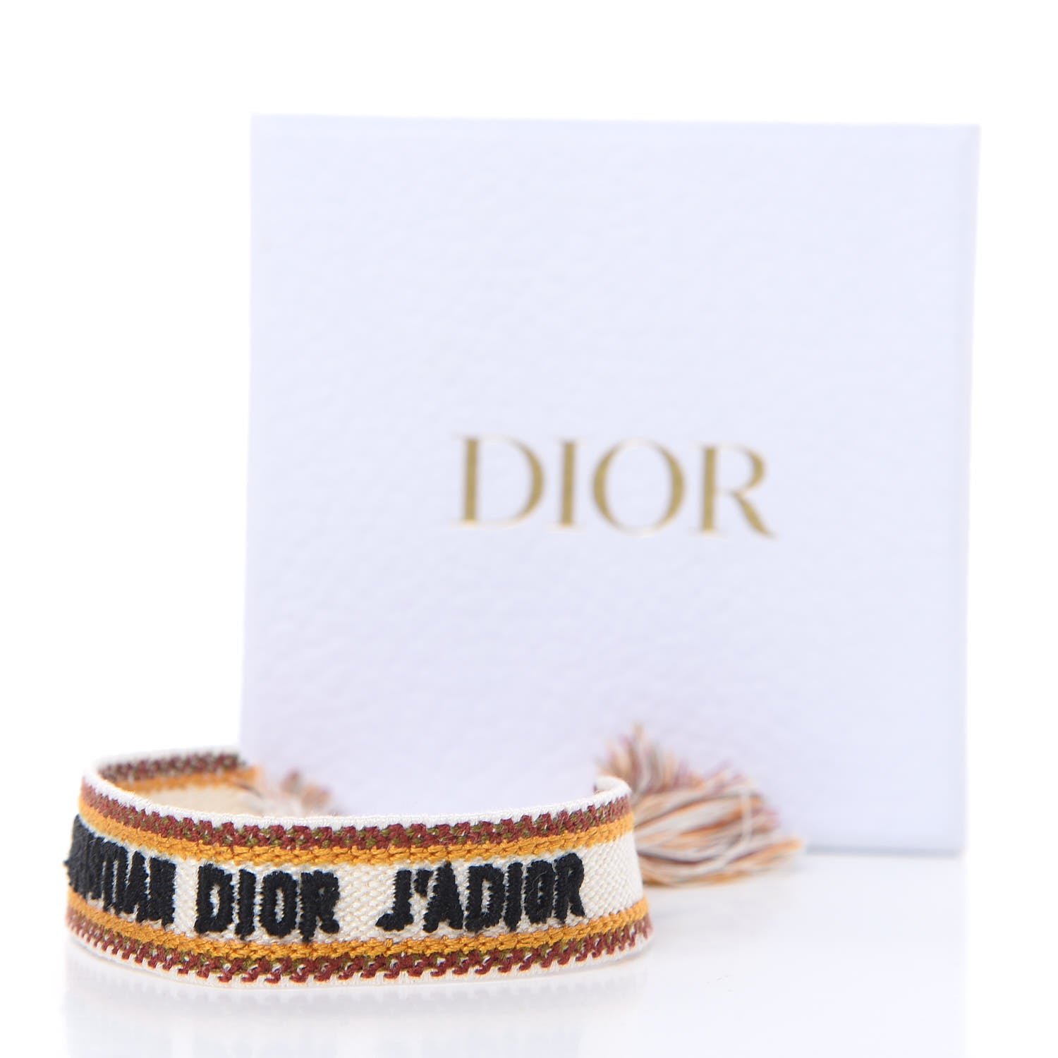 Christian Dior Woven Cotton J'Adior Friendship Bracelet 4 of 4