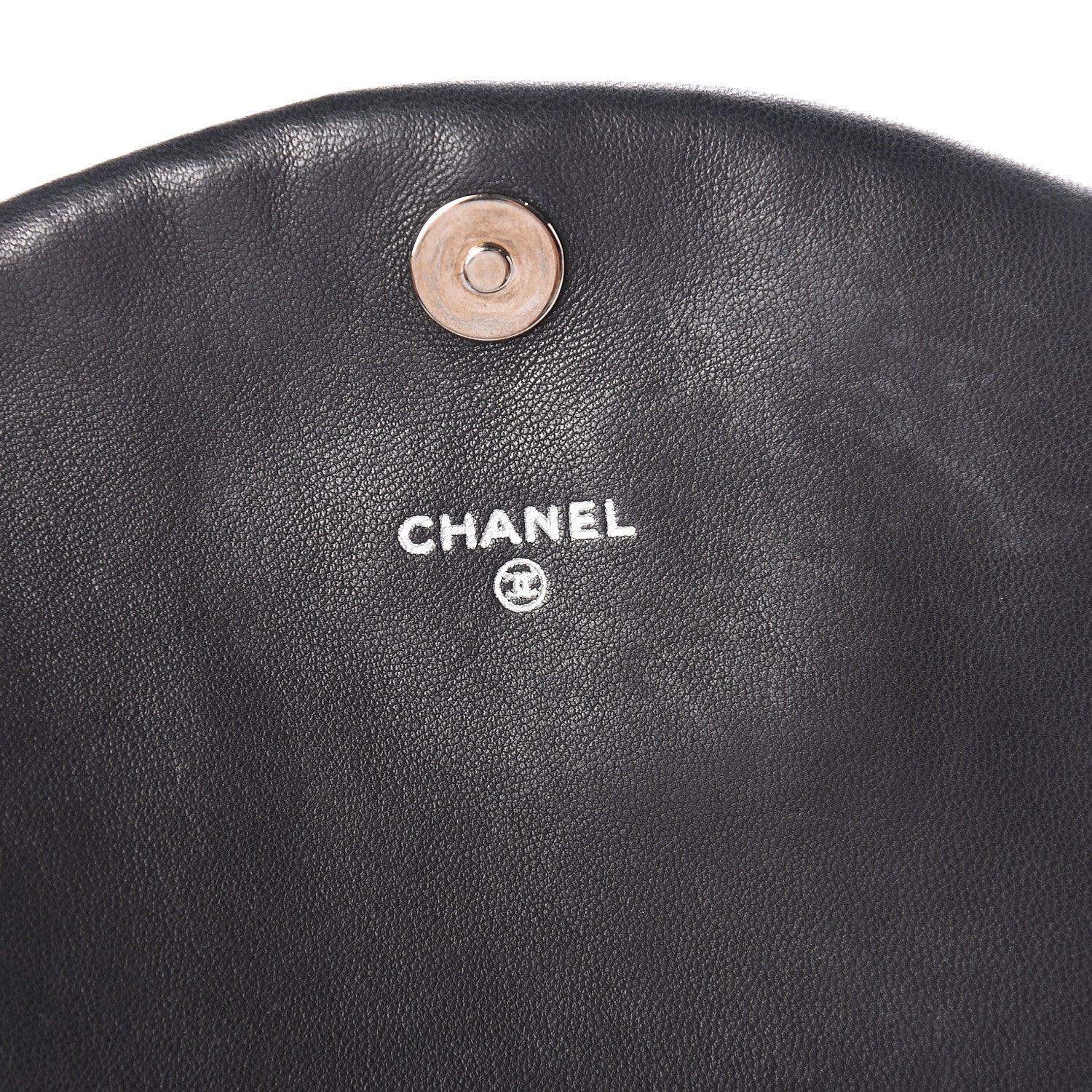 Chanel Lambskin Half Moon Wallet On Chain WOC Black 8 of 11